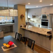 Expresso Cabinets Lightened up with Kitchen Cabinet Spraying in Winnipeg, Manitoba 1